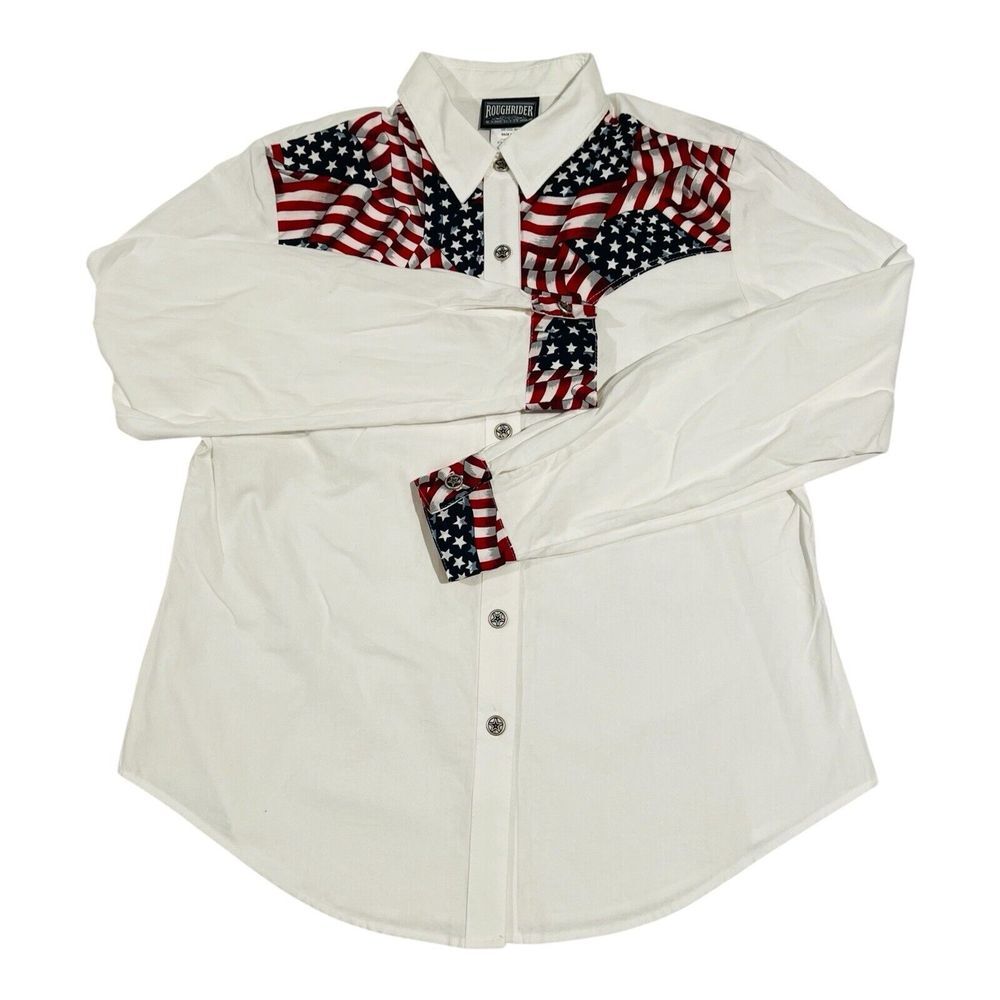 Vintage Roughrider by Circle Western Button Up Long Sleeve Men's Shirt ECU